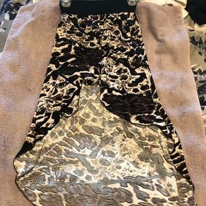 Leopard print skirt